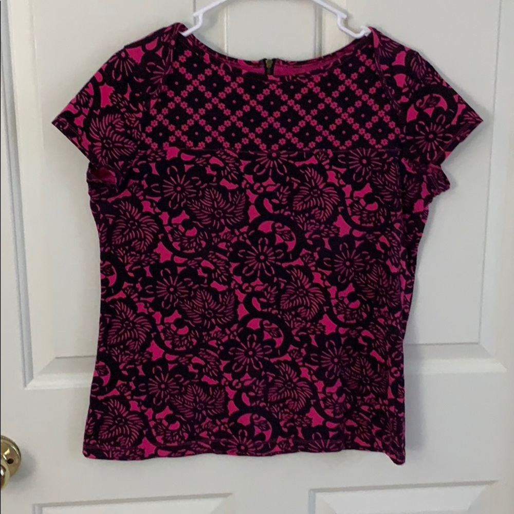 Hannah Hot Pink and Black Top